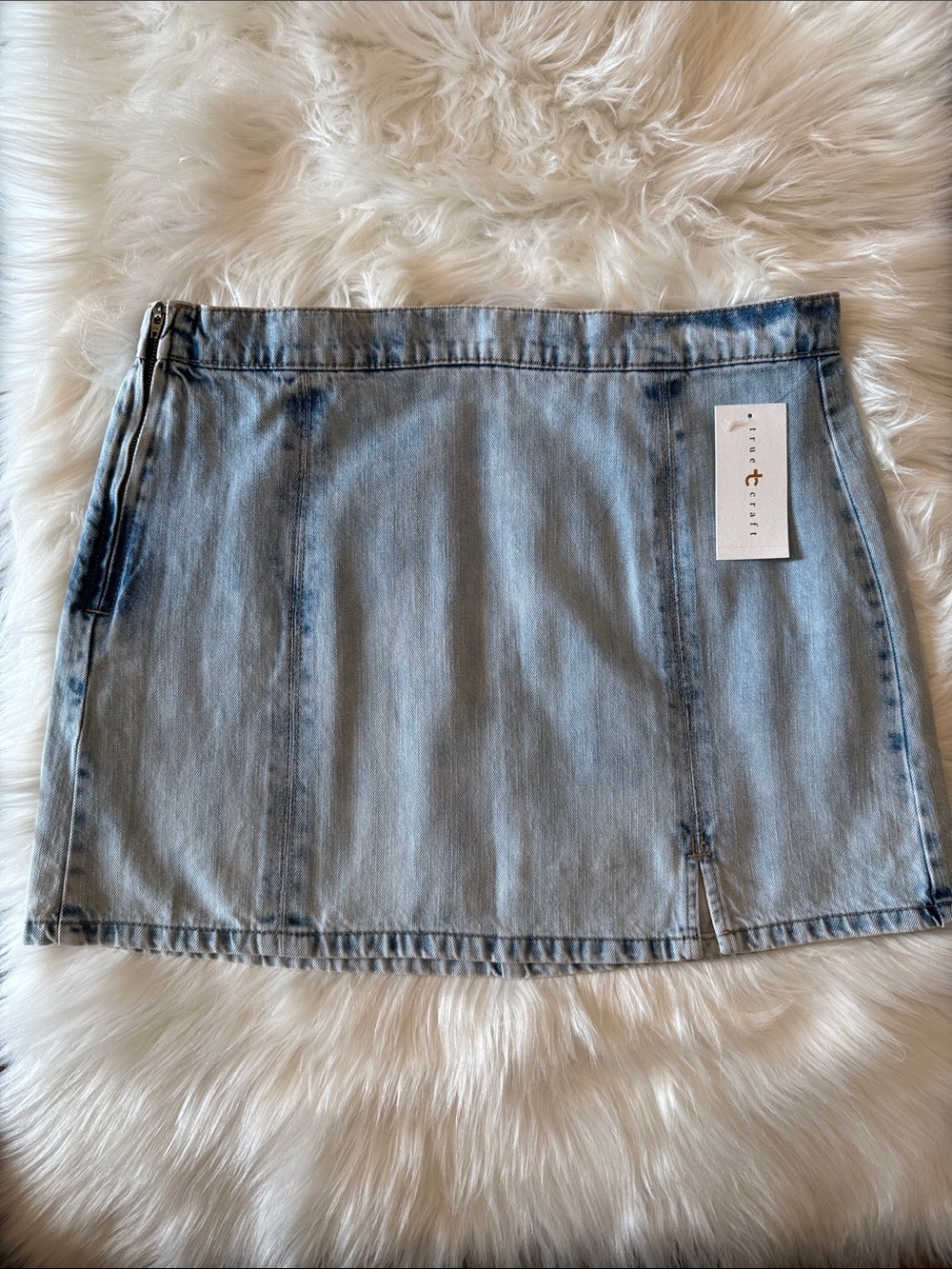 True Craft Light Blue Denim Mini Skirt
